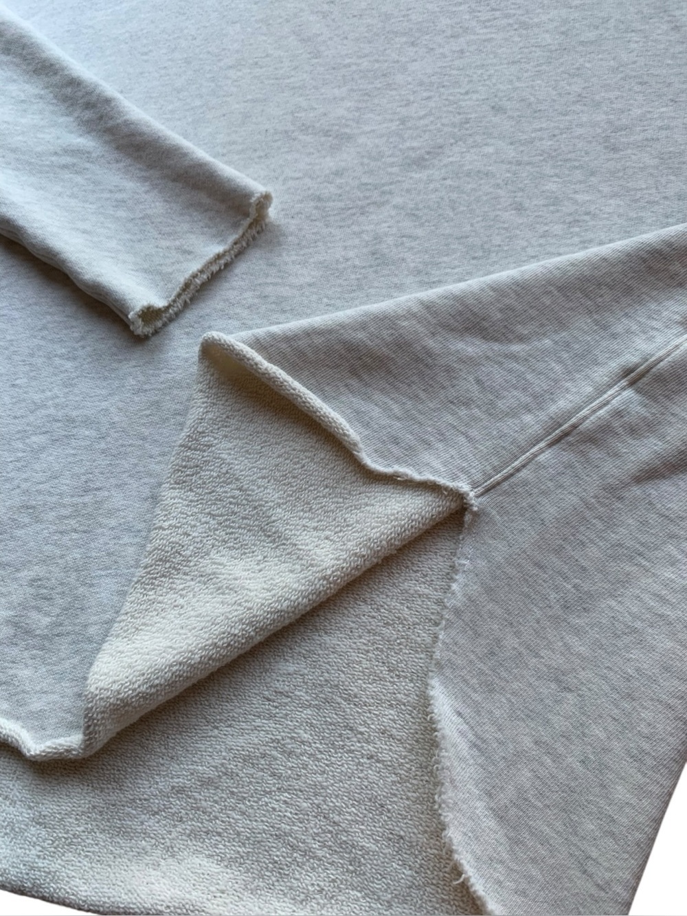Frank & Eileen ANNA Triple Fleece Capelet Sweatshirt Light Heather Gray Small - Picture 7 of 10